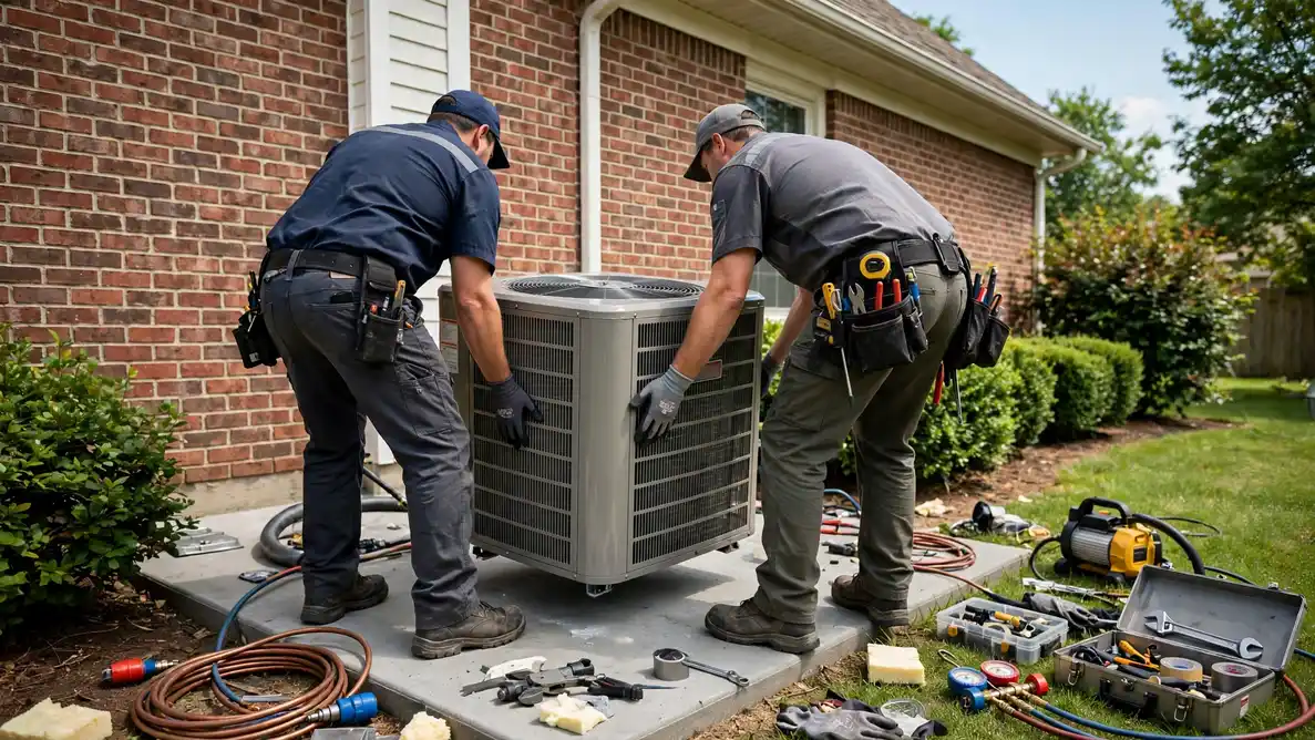 How to Choose the Right Size HVAC System — the work shown in a home setting