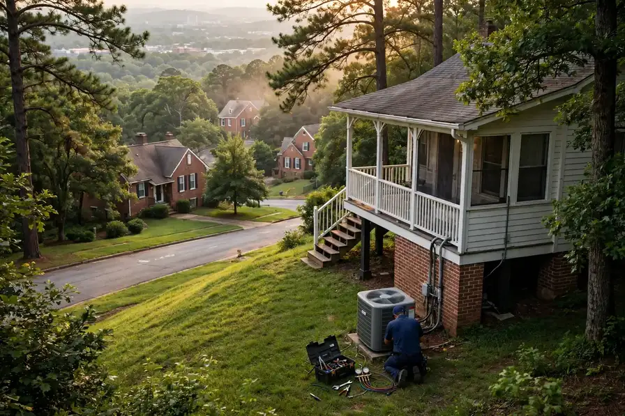 Birmingham, AL — the metro skyline and landscape