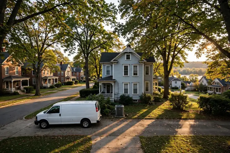 Evansville, IN — the metro skyline and landscape