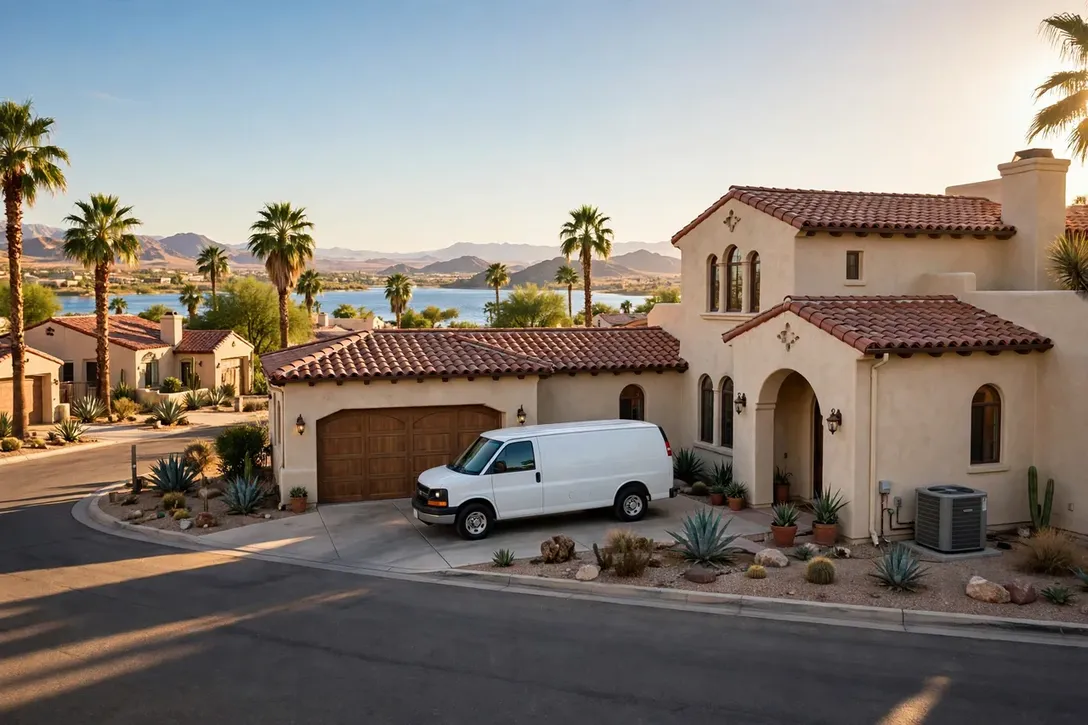 Lake Havasu City, AZ — the metro skyline and landscape