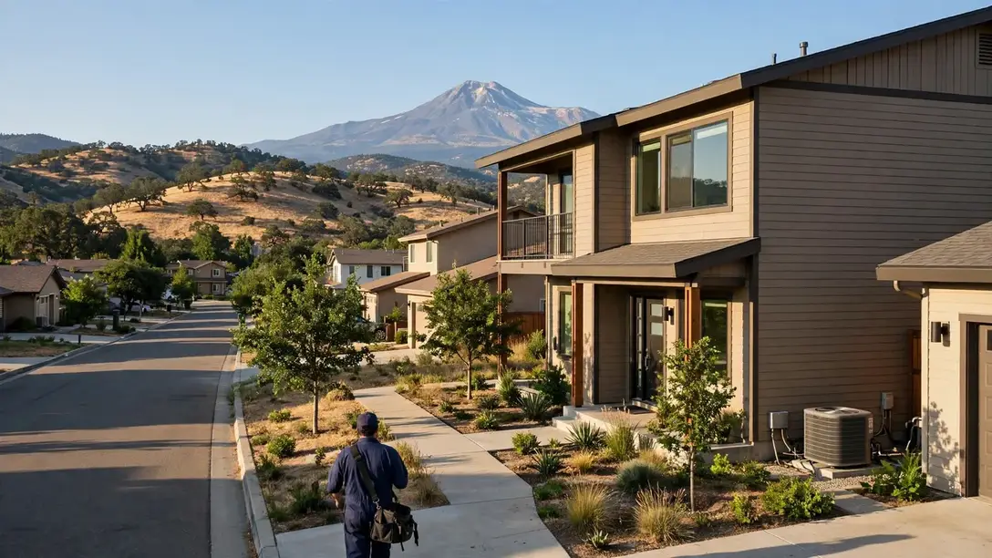 Redding, CA — the metro skyline and landscape
