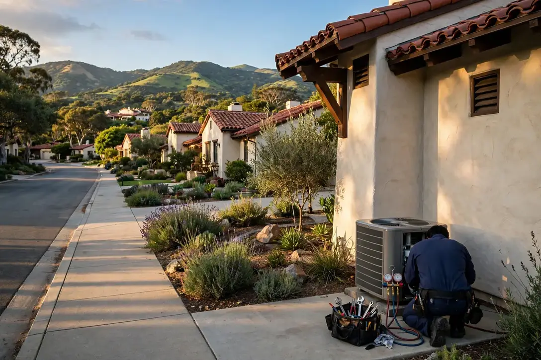 San Luis Obispo, CA — the metro skyline and landscape