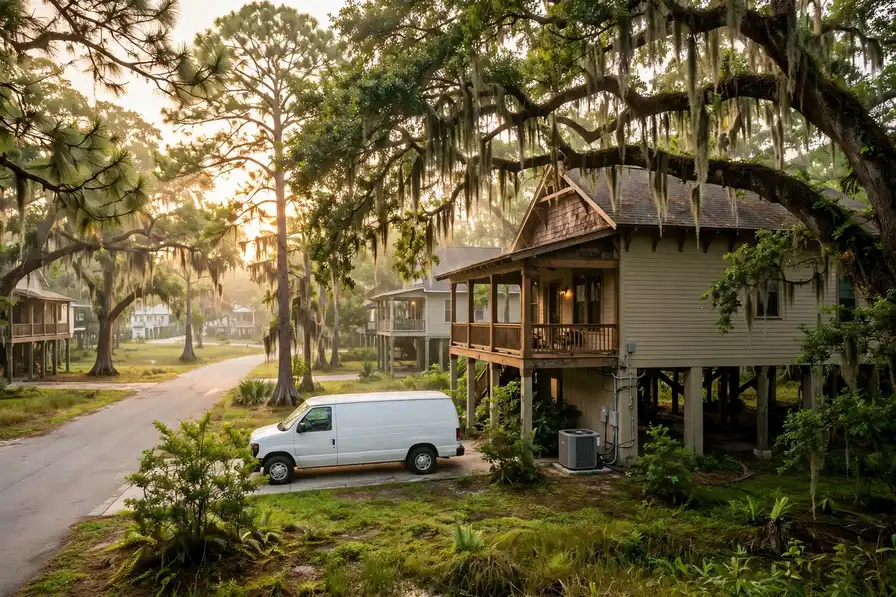 Slidell, LA — the metro skyline and landscape