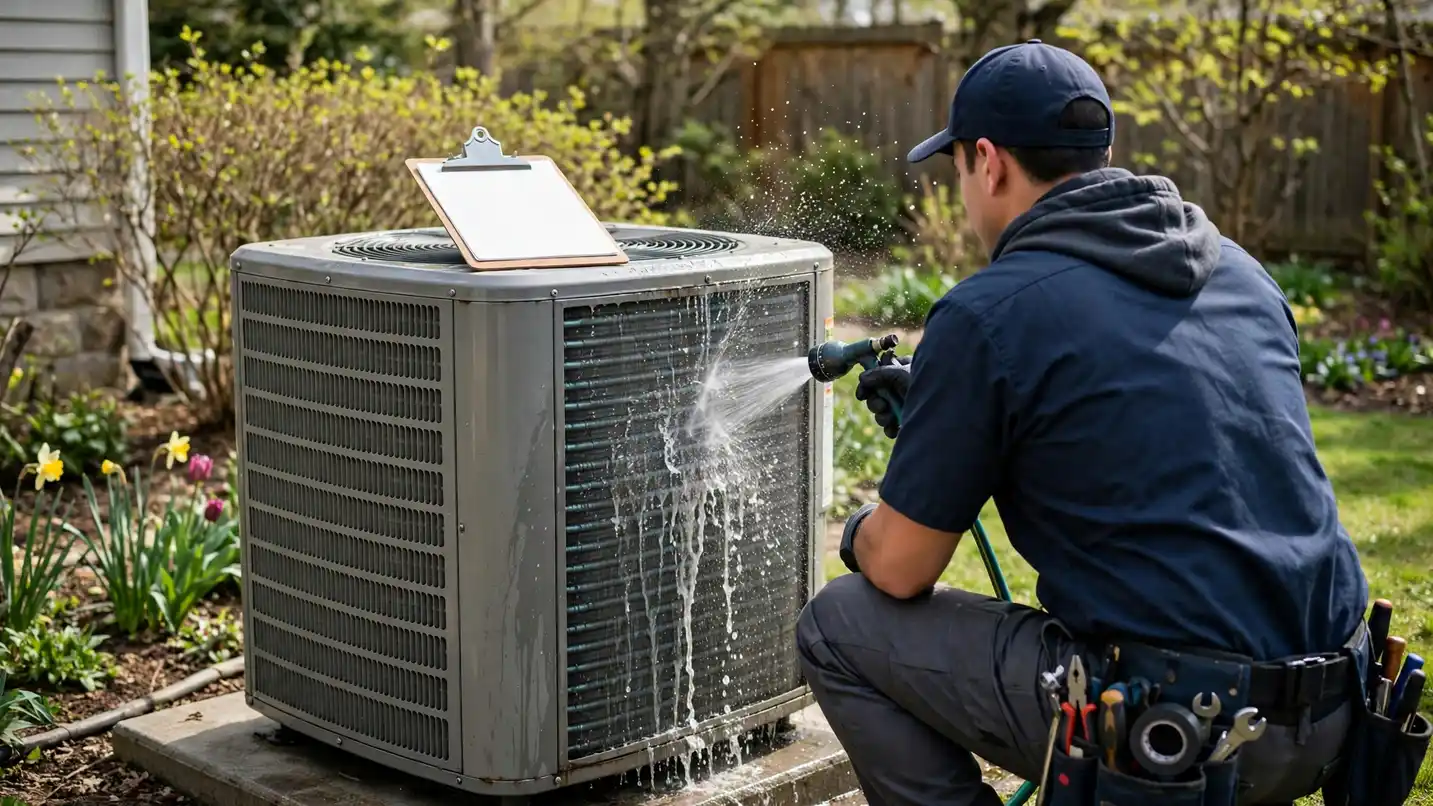 Duct Cleaning — related heating and cooling work in a home